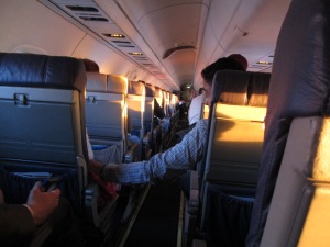 The tiny plane to Puebla
