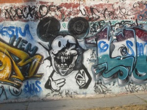 The grafiti here is quite interesting at times